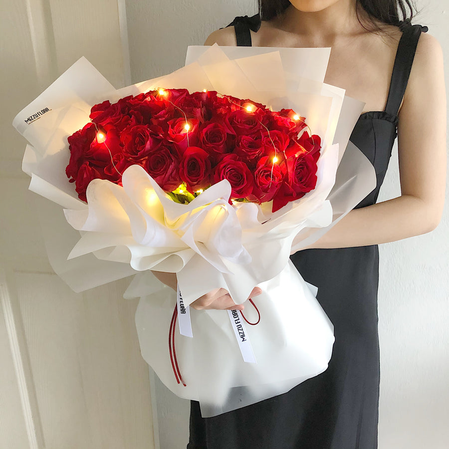 40 Red Roses Proposal Flower Bouquet – Mizzu Flora SG